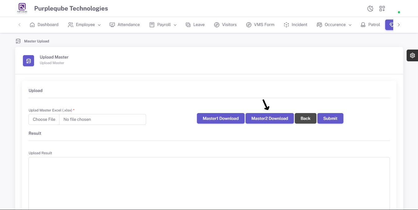 Master2 Download button highlighted